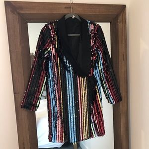 Sequin Blazer Dress